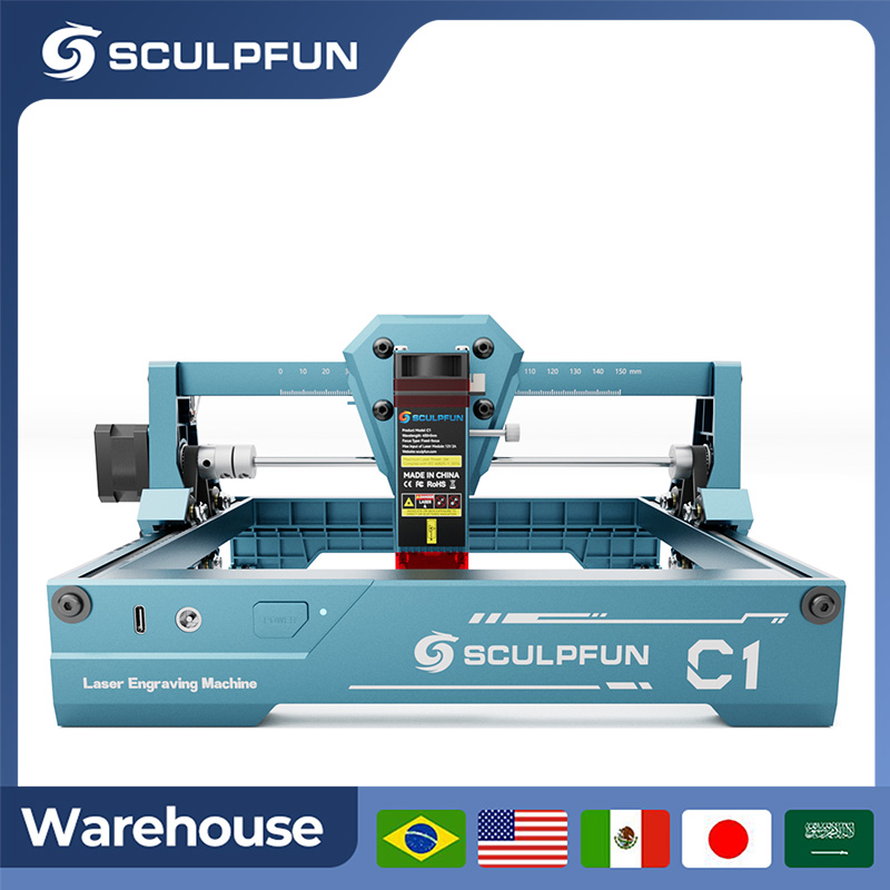 Industrial Laser Cutting Machine - Sculpfun 3W C1 Mini Mesin Pengukir