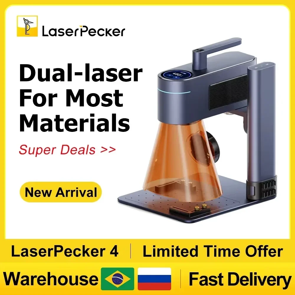 Industrial Laser Cutting Machine - LASERPECKER mesin ukir Laser 4 LP4,