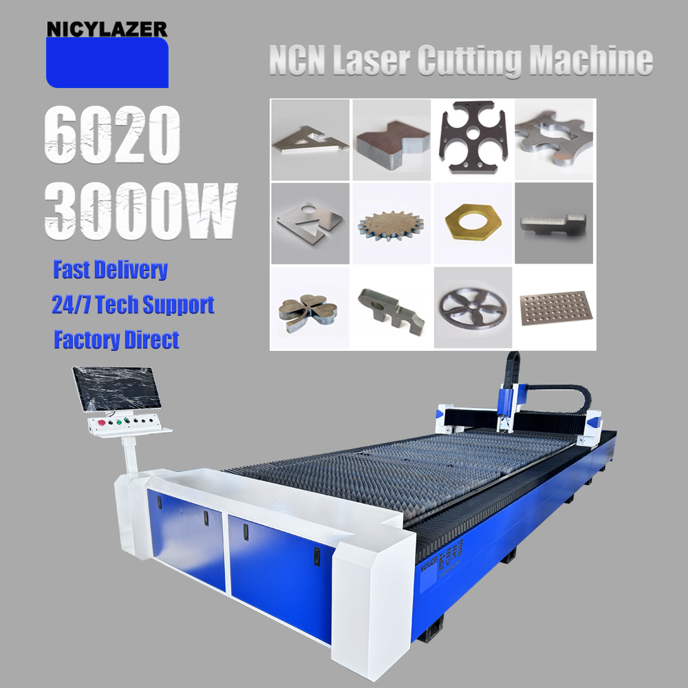 Industrial Laser Metal Cutter - Mesin Pemotong Laser Fiber CNC 3000W