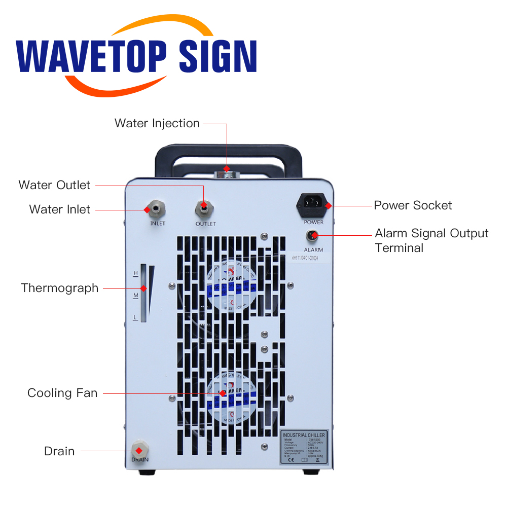 WaveTopSign CW-5200 Pendingin  - Laser Industrial Chiller ulasan dan harga
