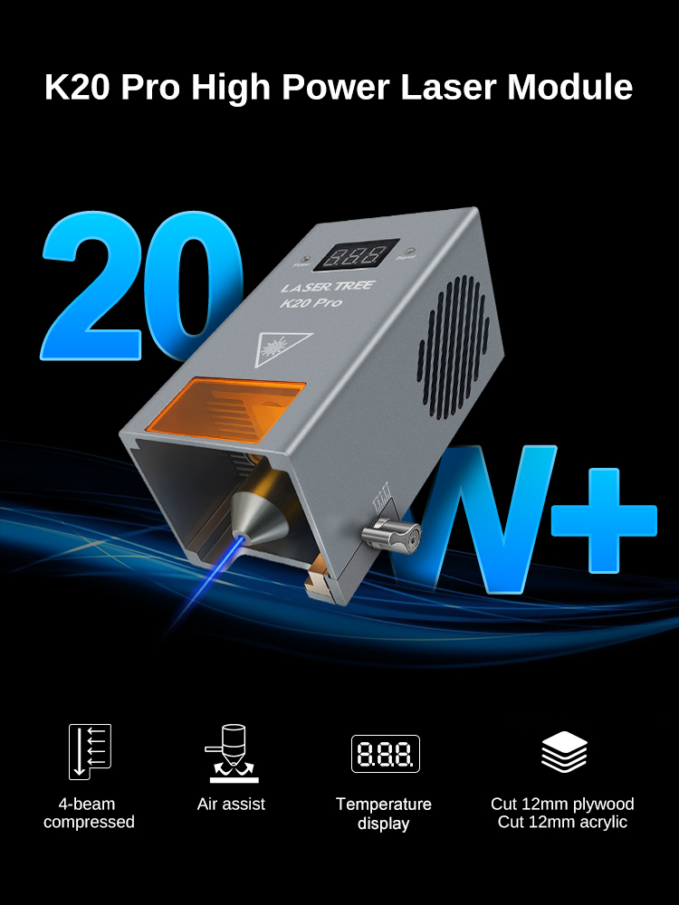 Kit Modul Laser Dioda Biru 20W - Diode Laser Module ulasan dan harga
