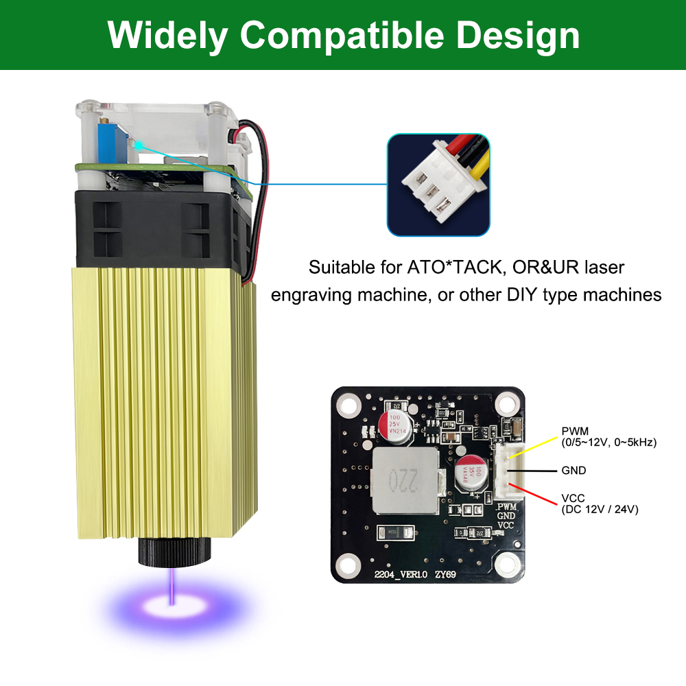 LASER pohon 4W 5W modul Laser  - Laser Engraving Software ulasan dan harga