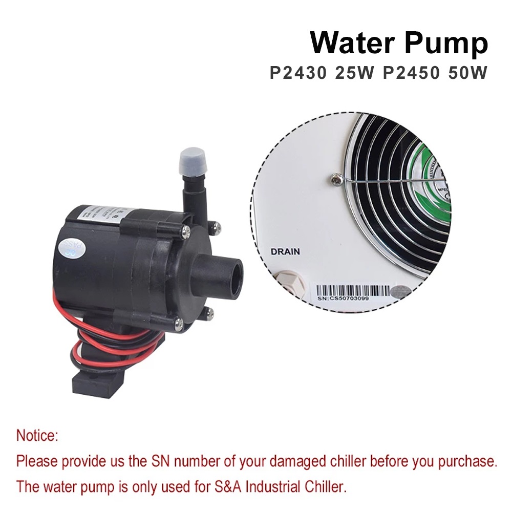 Pompa Air TEYU S&A 25W 50W P24 - Laser Industrial Chiller ulasan dan harga
