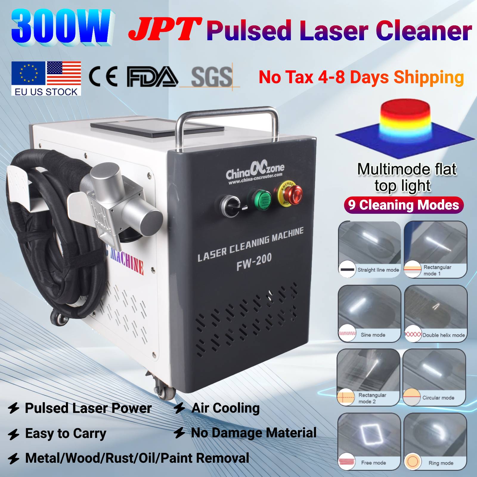 Mesin Pembersih Laser Pulsa JP - Industrial Laser Paint Remover ulasan dan harga