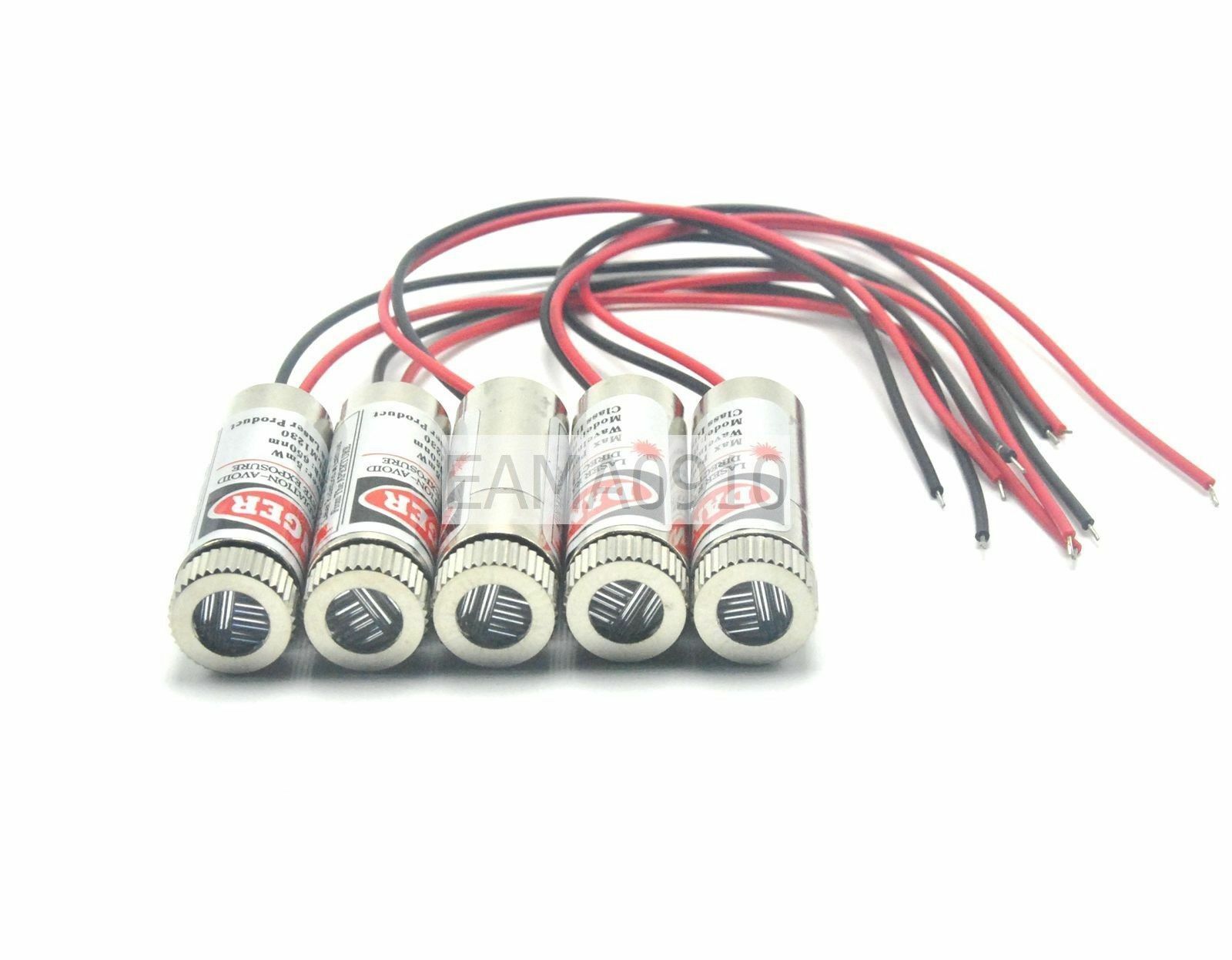 5 buah focused 3-5V 650nm 5mW  - Diode Laser Module ulasan dan harga