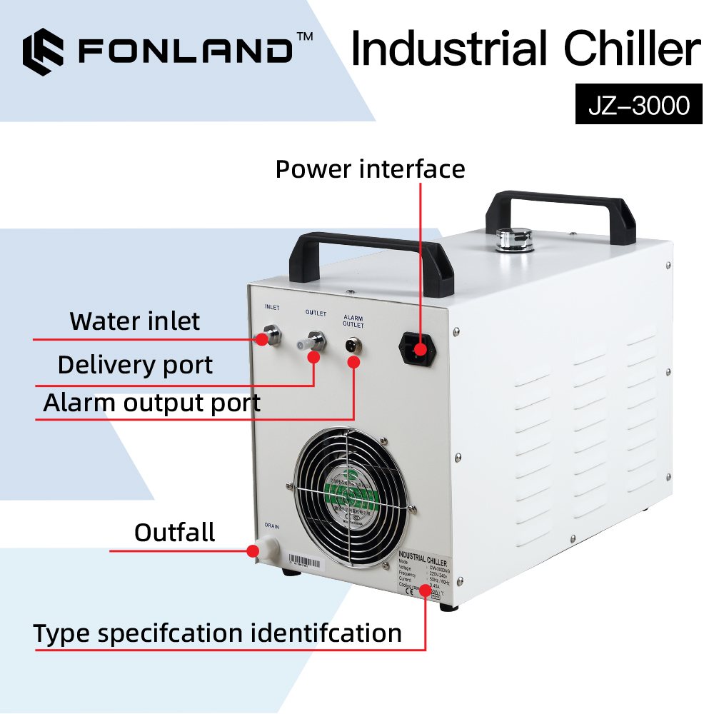 FONLAND JZ-3000 DG110V AG220V  - Laser Industrial Chiller ulasan dan harga