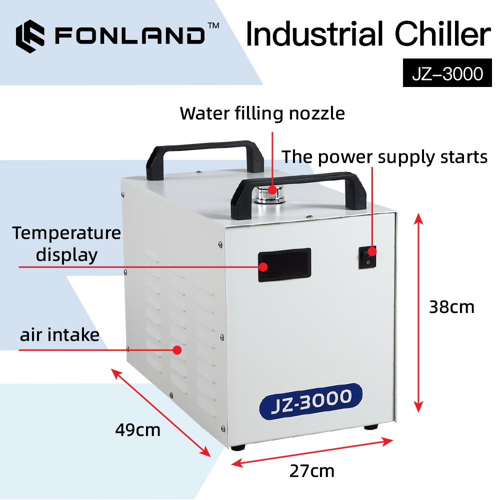 FONLAND JZ-3000 DG110V AG220V  - Laser Industrial Chiller ulasan dan harga