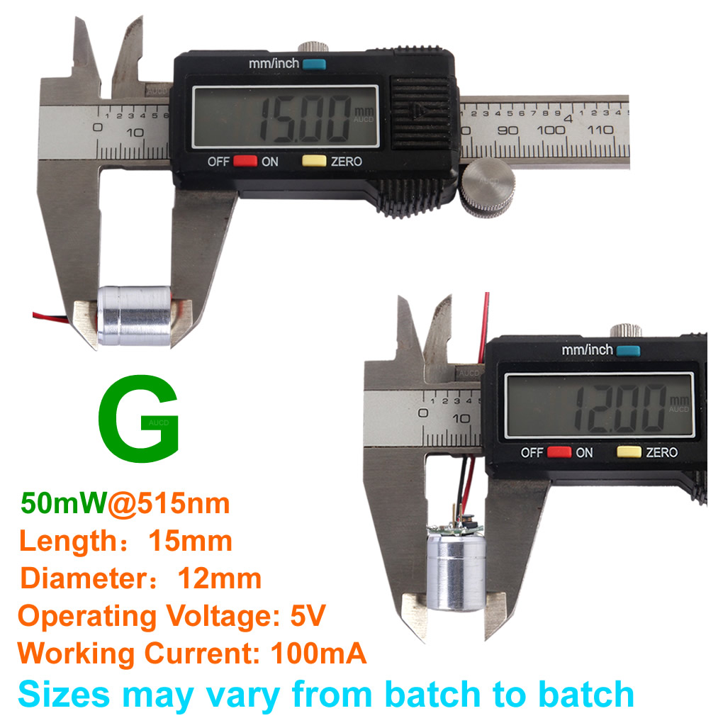 Diameter 12X15Mm DC5V Hijau 60 - Diode Laser Module ulasan dan harga